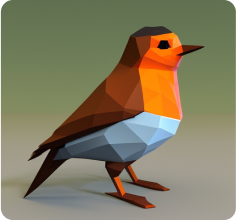 bird low poly